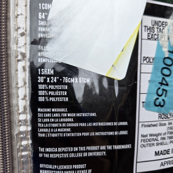 Colorado State Rams Twin Bedding Set - 2 piece - NEW - Picture 6 of 6